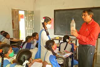 Silver Medal to mahaboobnagar teacher For  Joyful learning with self-collected material