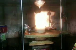 sunrays touching shiva lingam