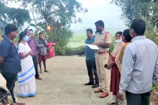 Infant baby at Asha worker home