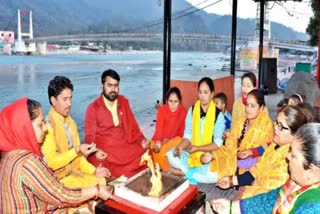 Havan worship in Rishikesh