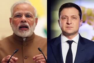 PM Modi held talks with Ukraine President Volodymyr Zelenskyy  Prime Minister Narendra Modi held talks with the President of Ukraine  യുക്രൈൻ പ്രസിഡന്‍റുമായി ചർച്ച നടത്തി പ്രധാനമന്ത്രി നരേന്ദ്ര മോദി  യുക്രൈൻ പ്രസിഡന്‍റ് വ്‌ലാദ്‌മിർ സെലൻസ്‌കി മോദിയുമായി ചർച്ച  Ukraine russia conflict  Russia attack Ukraine  Russia Ukraine War  russia declares war on ukraine  യുഎൻ സെക്യൂരിറ്റി കൗൺസിൽ പിന്തുണ ഇന്ത്യയോട് അഭ്യർഥിച്ചു  വോളോദിമർ സെലൻസ്കി  റഷ്യ യുക്രൈൻ യുദ്ധം  റഷ്യ ഉക്രൈൻ ആക്രമണം