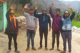 Berinag villagers protested