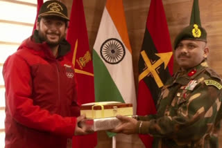 Indian Army felicitates skier Arif Khan, only participant from India in Winter Olympics