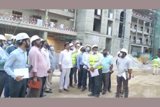 minister prashanth reddy visited new Secretariat works