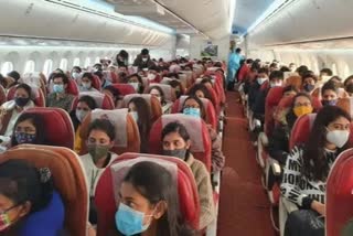 free flight facility for kannadigas who came from Ukraine to India