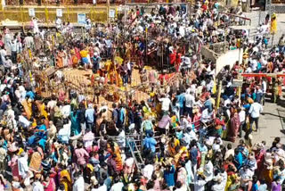 crowd in medaram