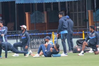 Bullet shells Found from bus of Indian cricket team mohali