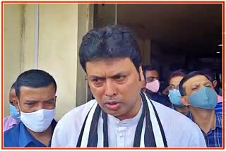 Biplab Kumar Deb visited GB Pant hospital