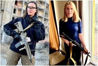 Ukrainian women take up arms