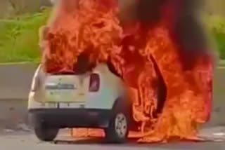 Aurangabad Burning Car