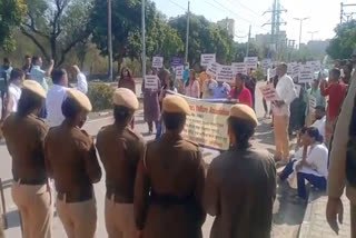 Haryana Extension Lecturer protest