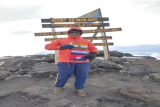 SDRF Jawan Rajendra conquers Mount Kilimanjaro