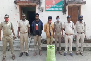 ganja seized in jharsuguda