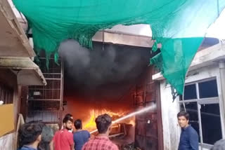 Fire in Automobile Factory