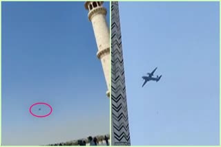 air craft passed through restricted area of the taj mahal in agra