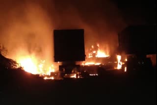 massive fire broke out in bio diesel warehouse