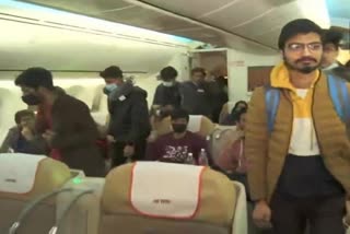 Special plane arrived in New Delhi carrying 218 Indians from Bucharest
