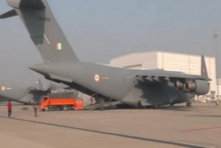 operation ganga latest  iaf aircraft for evacuation  russia ukraine war  russia ukraine crisis  russia ukraine conflict  indian evacuation in ukraine  റഷ്യ യുക്രൈന്‍ യുദ്ധം  റഷ്യ യുക്രൈന്‍ സംഘര്‍ഷം  റഷ്യ യുക്രൈന്‍ ആക്രമണം  ഇന്ത്യക്കാരെ ഒഴിപ്പിക്കല്‍  ഓപ്പറേഷന്‍ ഗംഗ  വ്യോമസേന വിമാനം  ഇന്ത്യ രക്ഷാദൗത്യം