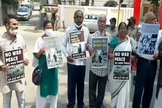 demand for stop russia ukraine war in cuttack