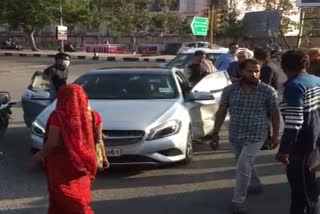 Vasundhara Raje Car Got Accident in Jaipur
