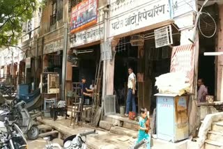 Encroachment on the Parkota market of jaipur