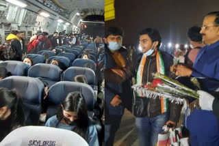 IAF reached Delhi with Indian Students