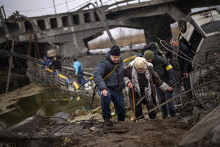 Ukraine people left the country