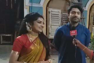 Gourab Roy Chowdhury and Megha Daw with etv bharat