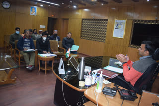 review meeting on  nutrition campaign in Kullu