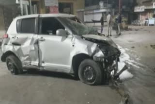 Accident Case in Khambhaliya : બેફામ સ્પીડમાં દોડી આવતી કારનો ધડાકાભેર થયો અકસ્માત