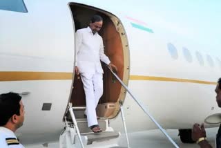 TELANGANA CM KCR VISITS RANCHI IN Jharkhand