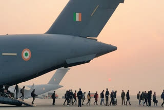 operation ganga  IAF C-17 aircraft carrying Indian stranded in ukraine  Ukraine russia war  ഓപ്പറേഷന്‍ ഗംഗ  യുക്രൈനില്‍ കുടുങ്ങികിടക്കുന്ന ഇന്ത്യക്കാരെ തിരിച്ചെത്തിക്കുന്നത്