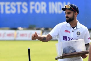 100th test of kohli  കോലി 100-ാം ടെസ്റ്റ്  8000 റൺ ക്ലബിൽ കോലി  Kohli in 8000 run club  100-ാം ടെസ്റ്റില്‍ ചരിത്രം കുറിച്ച് കോലി, 8000 റൺ ക്ലബിൽ  Kohli makes-history in the 100th test, entered in 8000 run club