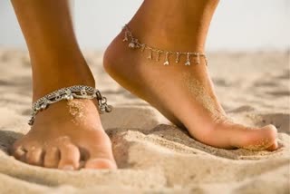 Silver anklets