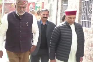 Patel meet former CM Dhumal in Hamirpur