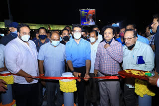 The beautification work was done by MMRDA under the flyovers and on the transport island