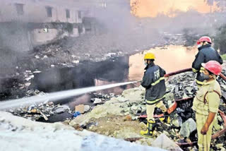 fire accidents because of  Waste incineration in hyderabad