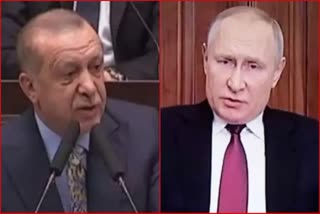 Ukraine Russia conflict : તુર્કીના રાષ્ટ્રપતિએ પુતિન સાથે કરી વાત, યુદ્ધવિરામ માટે કરી માંગ