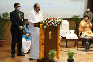 Vice President M Venkaiah Naidu stressed that the media has the right and responsibility to question and criticise the government and suggest alternative solutions