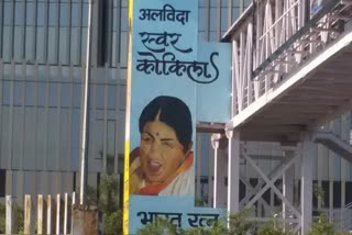 two footover bridges of noida dedicated to swar kokila corridor decorated with memories of lata ji