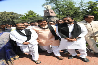 Suspension of BJP members for telangana assembly