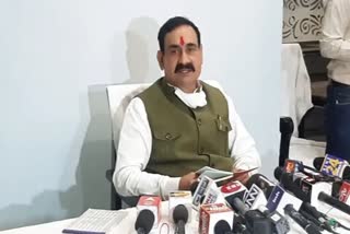 narottam mishra targets on congress