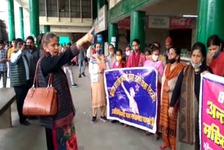 Demonstration of women against rising inflation