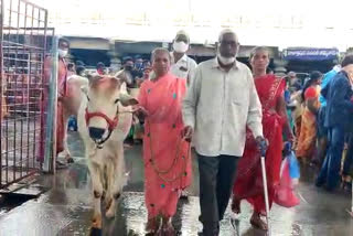 Muslim devotee at Vemulawada temple