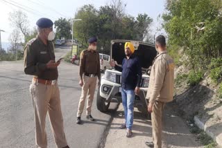 bilaspur police challaned