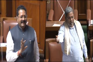 Argue Between Siddaramaiah and Yatnal, Karnataka session 2022, Budget session 2022, ಸದನದಲ್ಲಿ ಸಿದ್ದರಾಮಯ್ಯ ಮತ್ತು ಯತ್ನಾಳ ಮಧ್ಯ ವಾದ, ಕರ್ನಾಟಕ ಅಧಿವೇಶನ 2022, ಬಜೆಟ್​ ಅಧಿವೇಶನ 2022,