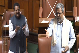 Argue Between Siddaramaiah and Yatnal, Karnataka session 2022, Budget session 2022, ಸದನದಲ್ಲಿ ಸಿದ್ದರಾಮಯ್ಯ ಮತ್ತು ಯತ್ನಾಳ್​ ಮಧ್ಯ ವಾದ, ಕರ್ನಾಟಕ ಅಧಿವೇಶನ 2022, ಬಜೆಟ್​ ಅಧಿವೇಶನ 2022,