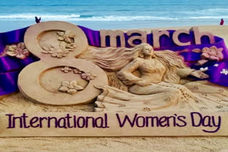 International Womens Day: Women sand artist creates 8ft sand art in Odisha
