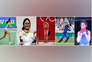 Women's Day 2022  Women's Day 2022 Sports  Mithali Raj  PV Sindhu  Mary Kom  അന്താരാഷ്ട്ര വനിതാ ദിനം  മിതാലി രാജ്  പി വി സിന്ധു  മേരി കോം  അവാനി ലഖാര  മീരാബായ്‌ ചാനു