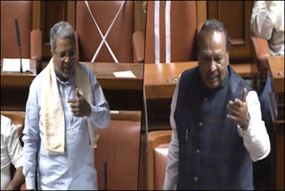 EShwarppa and Siddaramaiah discussion, Sangolli Rayanna project,  Karnataka session 2022, budget session 2022, ಸಿದ್ದರಾಮಯ್ಯ ಮತ್ತು ಈಶ್ವರಪ್ಪ ಮಧ್ಯೆ ಚರ್ಚೆ, ಸಂಗೊಳ್ಳಿ ರಾಯಣ್ಣ ಯೋಜನೆ, ಕಾಂಗ್ರೆಸ್​ ನಾಯಕ ಸಿದ್ದರಾಮಯ್ಯ ಸುದ್ದಿ, ಕರ್ನಾಟಕ ಅಧಿವೇಶನ 2022, ಬಜೆಟ್​ ಕಲಾಪ 2022,